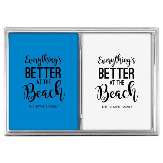 Better at the Beach Double Deck Playing Cards